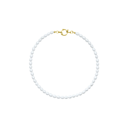 Колье из жемчуга формы рис 6-7 мм