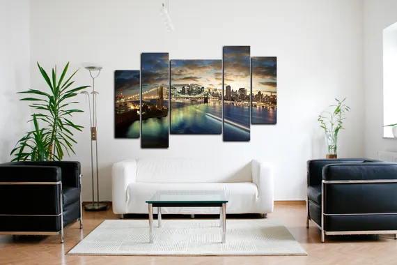 Модульная картина"Мост над водой"