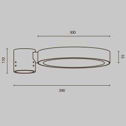 Уличный консольный светодиодный светильник Maytoni   O472H-L50GF3K
