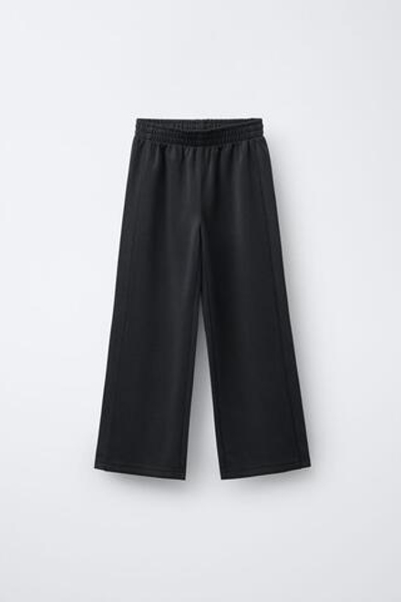ZARA БРЮКИ-КЮЛОТЫ ОДНОТОННЫЕ, СЕРЫЙ