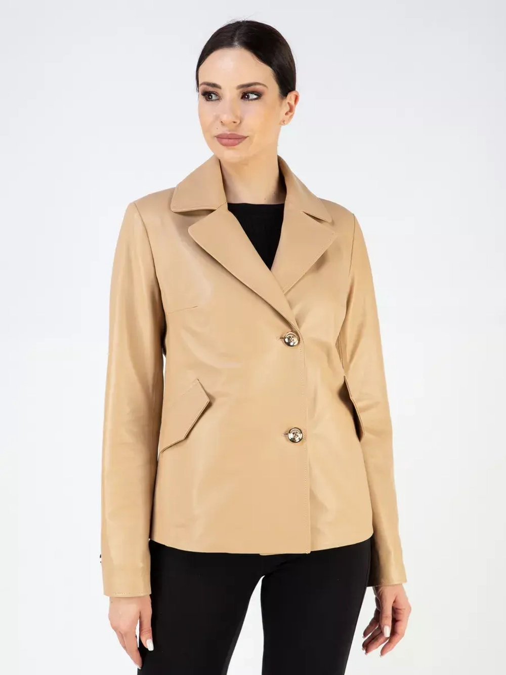 Куртка кожаная натуральная Турция блейзер