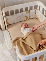 Детская кроватка-трансформер Happy baby Mommy Love в комплекте с расширением 160х70 milky