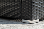 "Даллас" лаунж-зона из искусственного ротанга на 5 персон, цвет черный