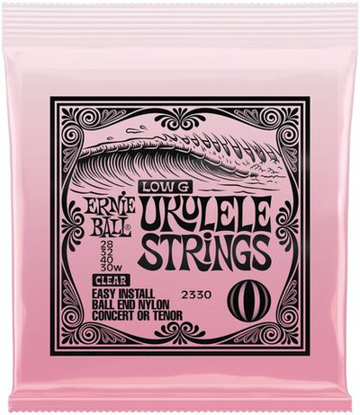 ERNIE BALL 2330 Ball end Clear Nylon Wound G - Струны для укулеле