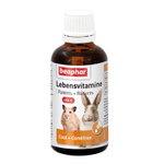Кормовая добавка Beaphar Lebensvitamine, для грызунов и кроликов, 50 мл 07.25