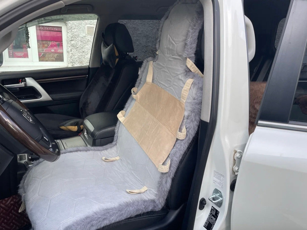 Меховая (01) накидка на сидение, искусственный мех, короткий ворс (1 шт,.) =