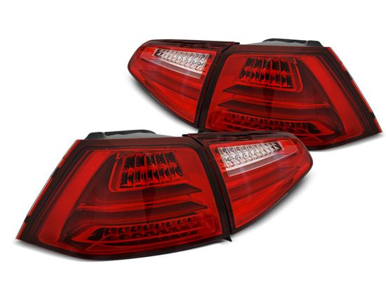 Задние фонари для Volkswagen Golf VII (13-...) LED Red Crystal