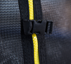 Батут с лестницей и внешней сеткой 360 см синий