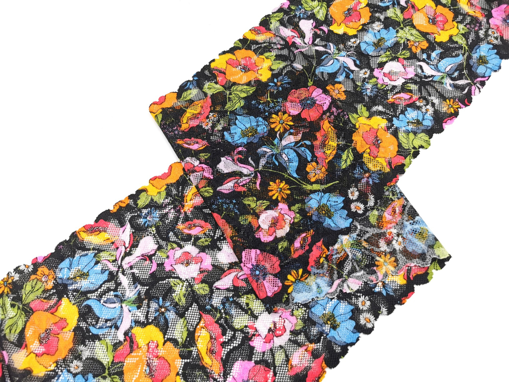 Эластичное кружево, мультиколор, 19 см, (Арт: EK-2771), м