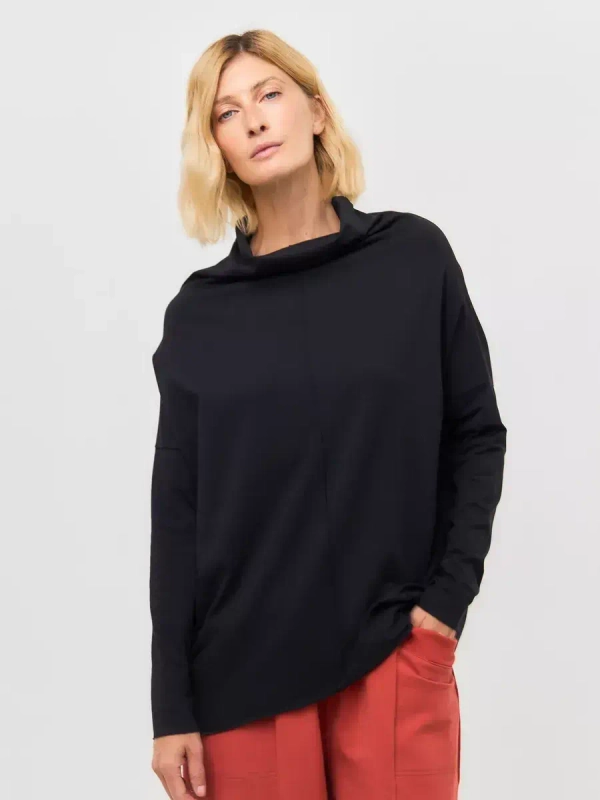 Лонгслив оверсайз черный