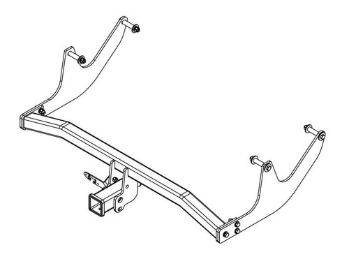 Фаркоп на ВАЗ LADA LARGUS квадрат (2012-2020, 2021-) (без электрики, паспорт/сертификат в комплекте) Автос.RN 03B