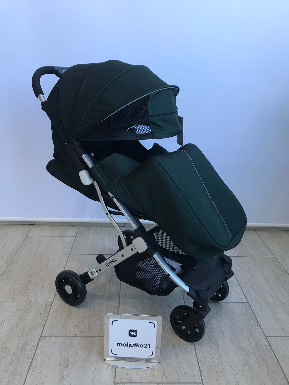Коляска прогулочная Farfello Comfy Go, зелёный Артикул: CG-17