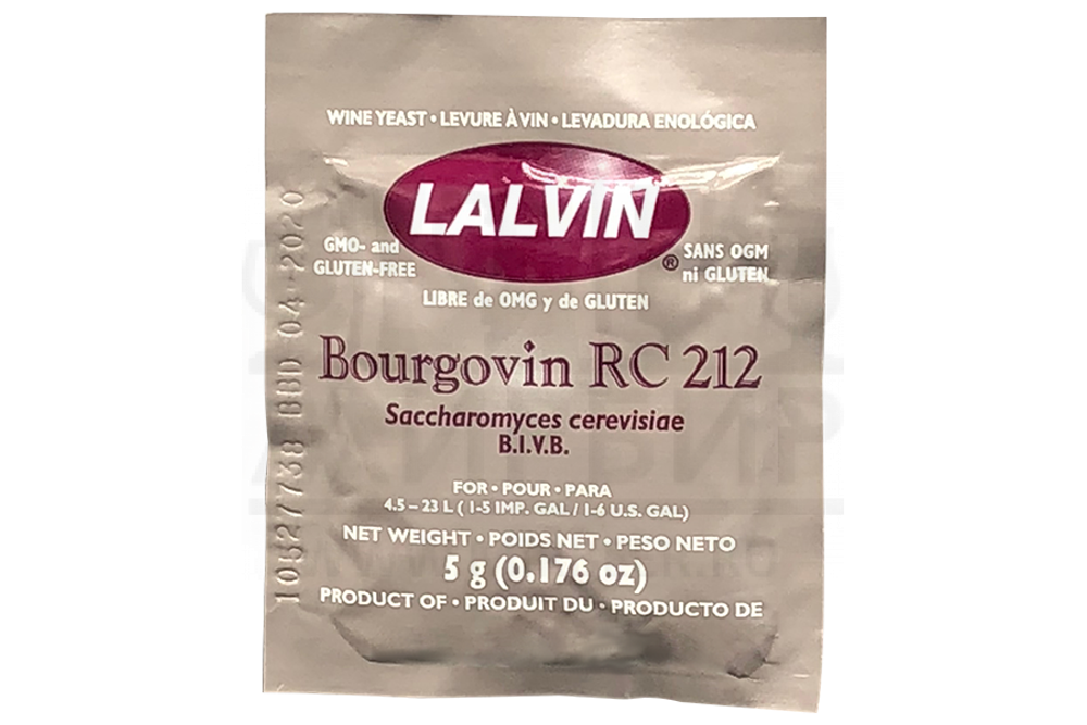 Винные дрожжи Lalvin "Bourgovin RC212", 5 г
