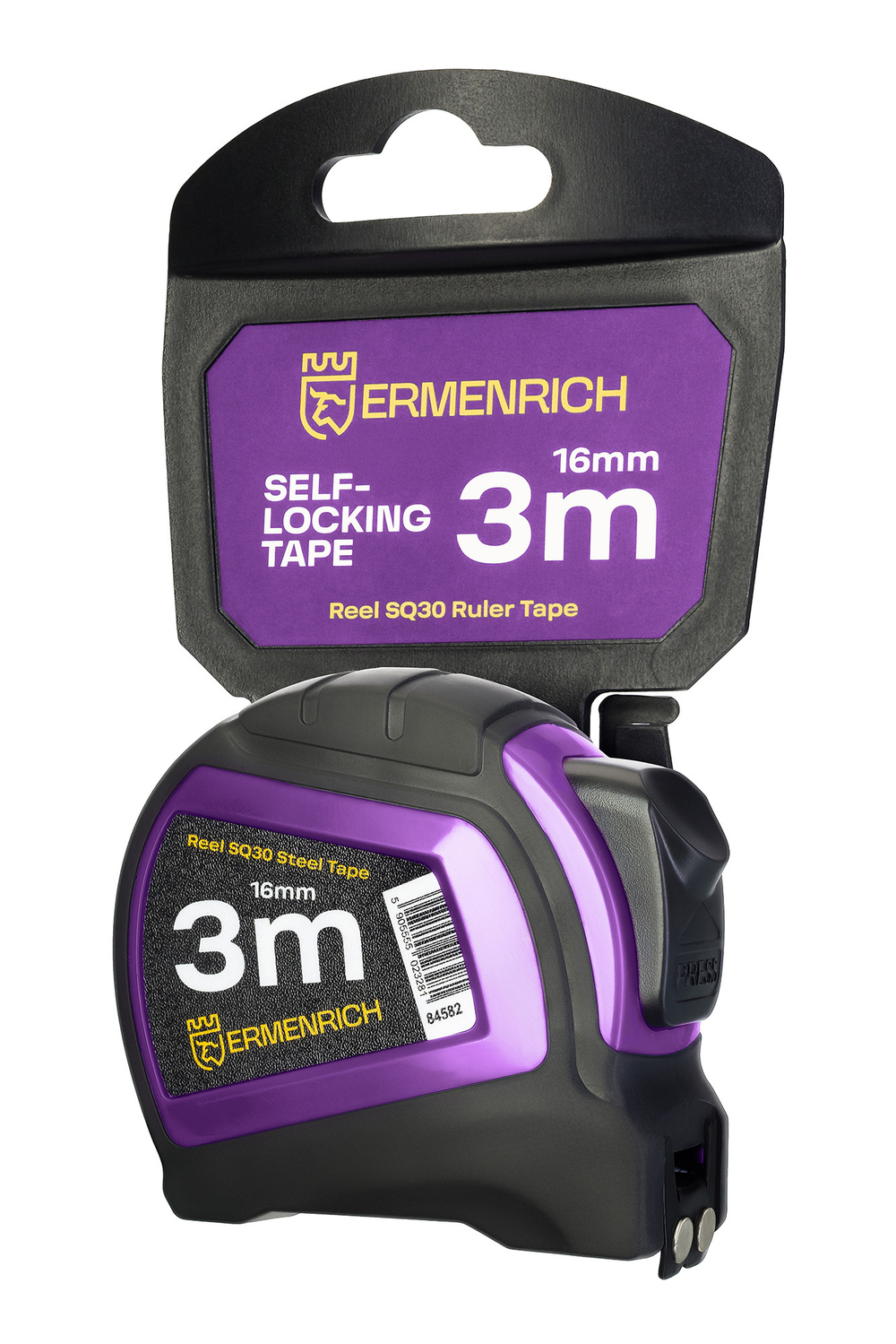 Рулетка Ermenrich Reel SQ30, фиолетовый