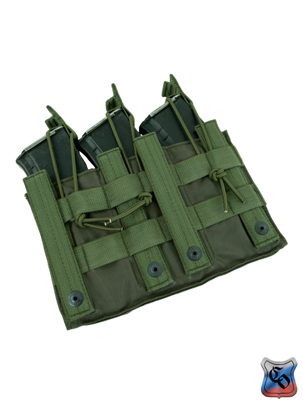 Подсумок SSO АКМ 3 MOLLE без клапана. Олива