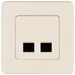 INSPIRIA Розетка 2хRJ45 6 UTP слоновая кость 673841