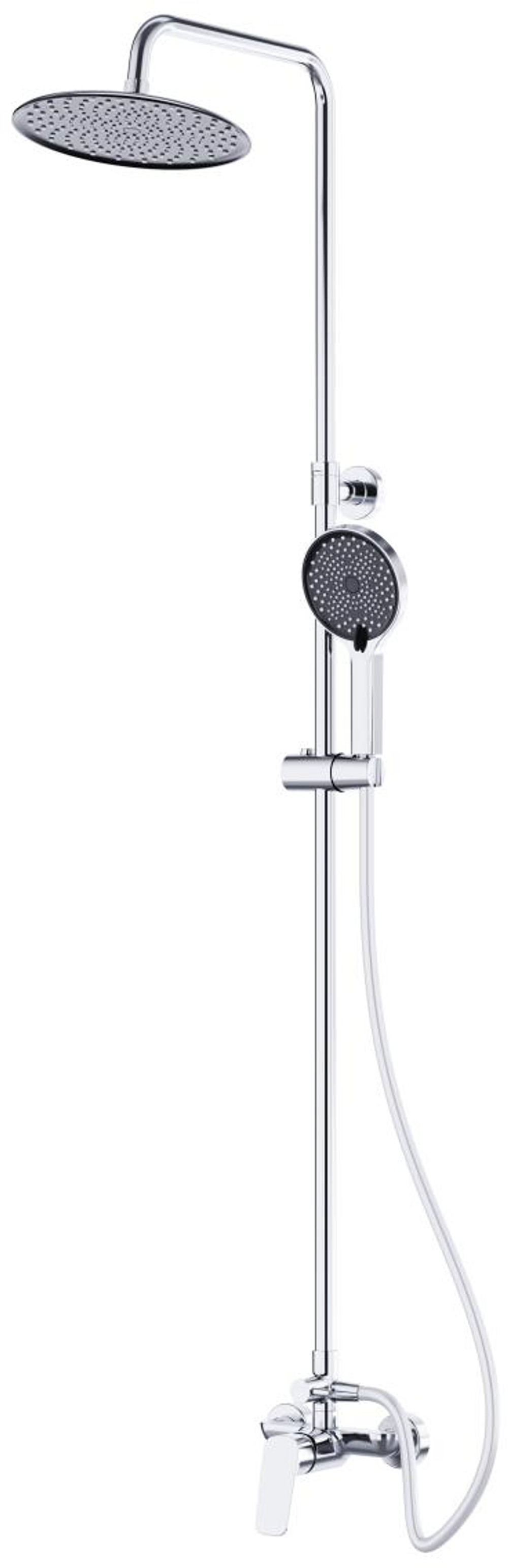Душевая стойка BelBagno с верхним и ручным душем MARINO-DOCM-CRM