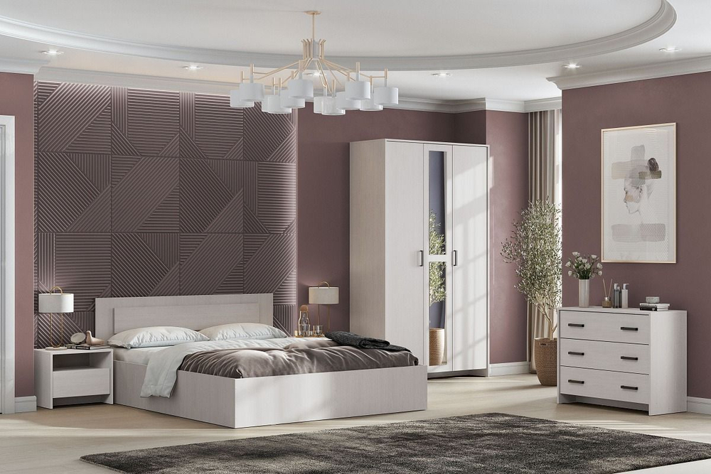 Шкаф для одежды распашной с зеркалом и полками Дуб Золотой / Камень Тёмный 70х50х209 см