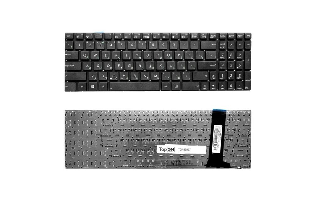 Клавиатура для ноутбука Asus G56, N56, N76 Series Черная, без рамки