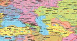 Евроазиатская транспортная система и Африка (150Х230 см)