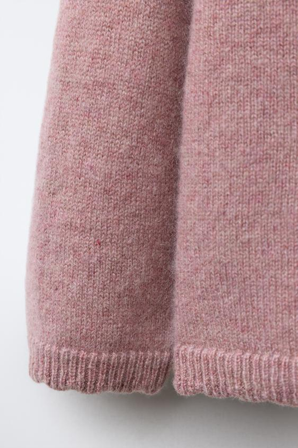 ZARA СВИТЕР ИЗ 100% КАШЕМИРА, СВЕТЛО-РОЗОВЫЙ