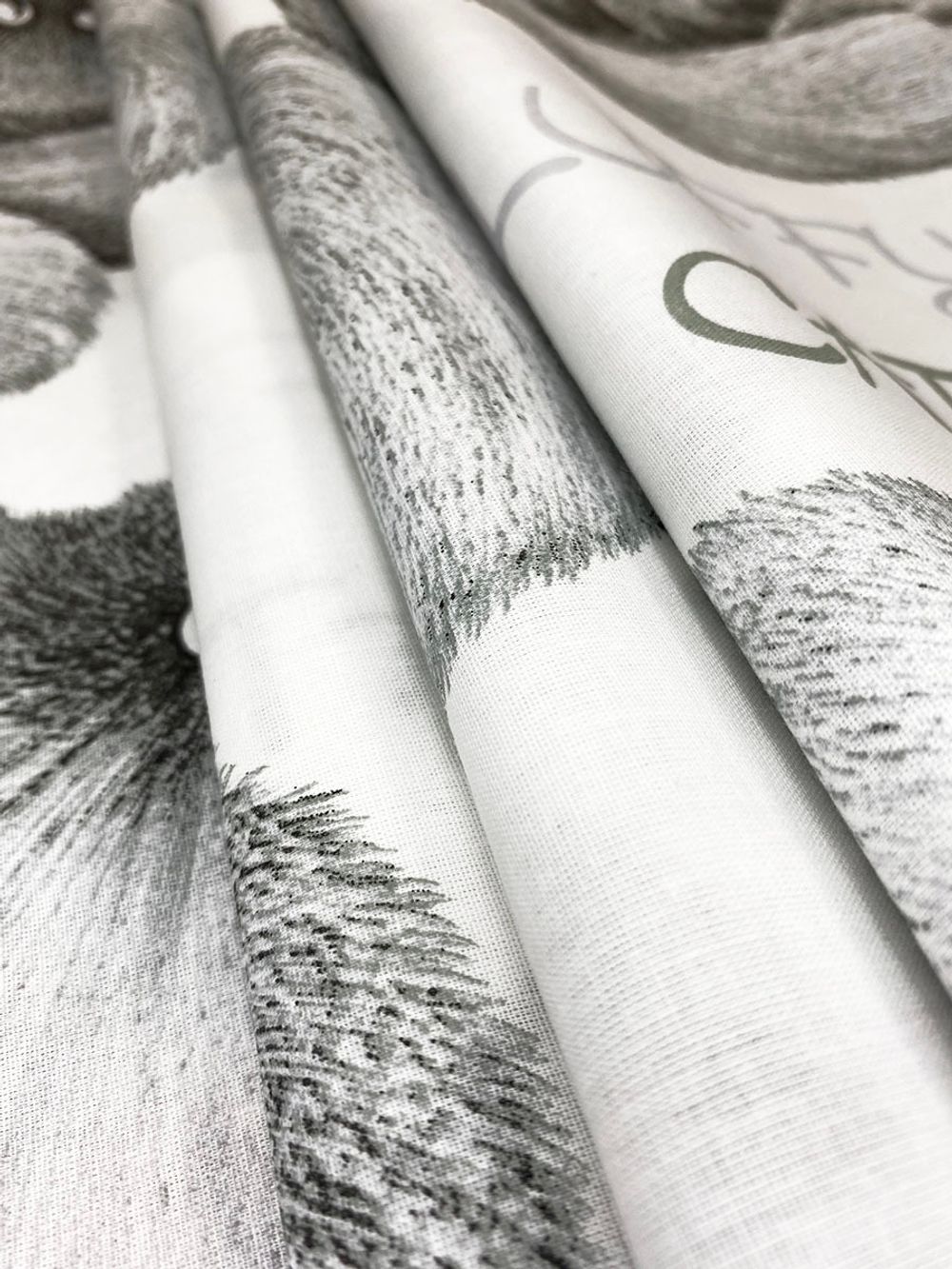 Постельное белье поплин Сказка "Fluffy/Флиппи" евро Наволочка 50х70 см 2 шт Простынь на резинке 180x200 см Пододеяльник 200x215 см