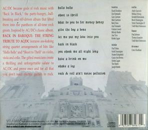The Vitamin String Quartet / Back In Baroque - The String Tribute To AC/DC (CD)