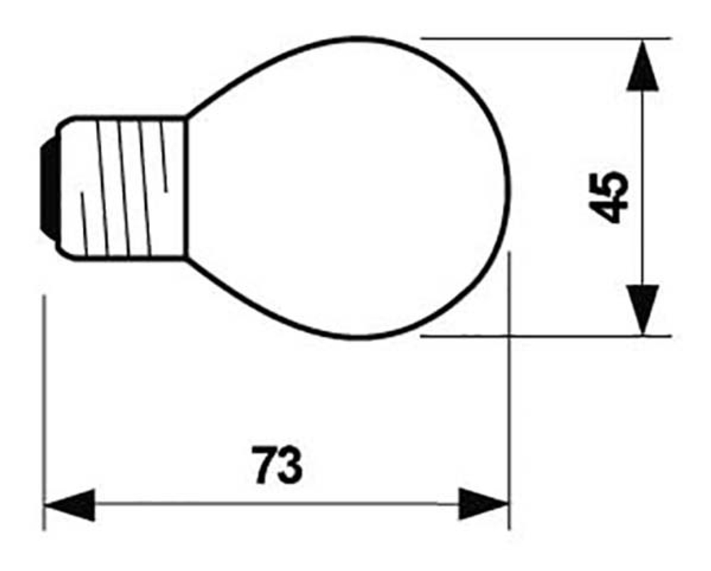 Лампа накаливания обычная 25W R45 Е27 - цвет в ассортименте