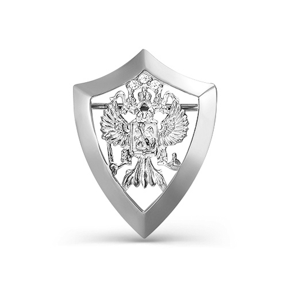 Значок из серебра 925 пробы