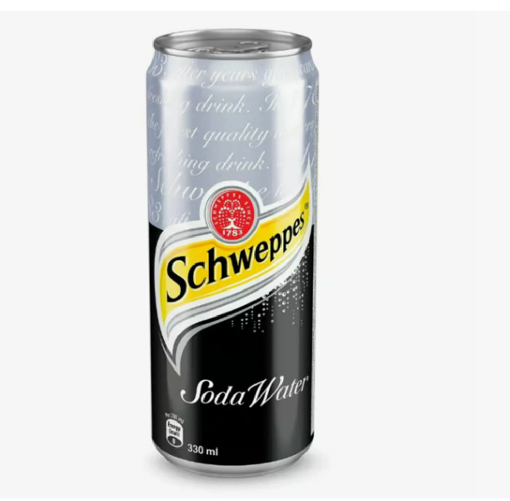 Напиток Schweppes Soda Water, б/а с/г, 330 мл, 24шт  АТ