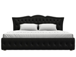 Кровать интерьерная Герда 200, Черный, Экокожа, 108399