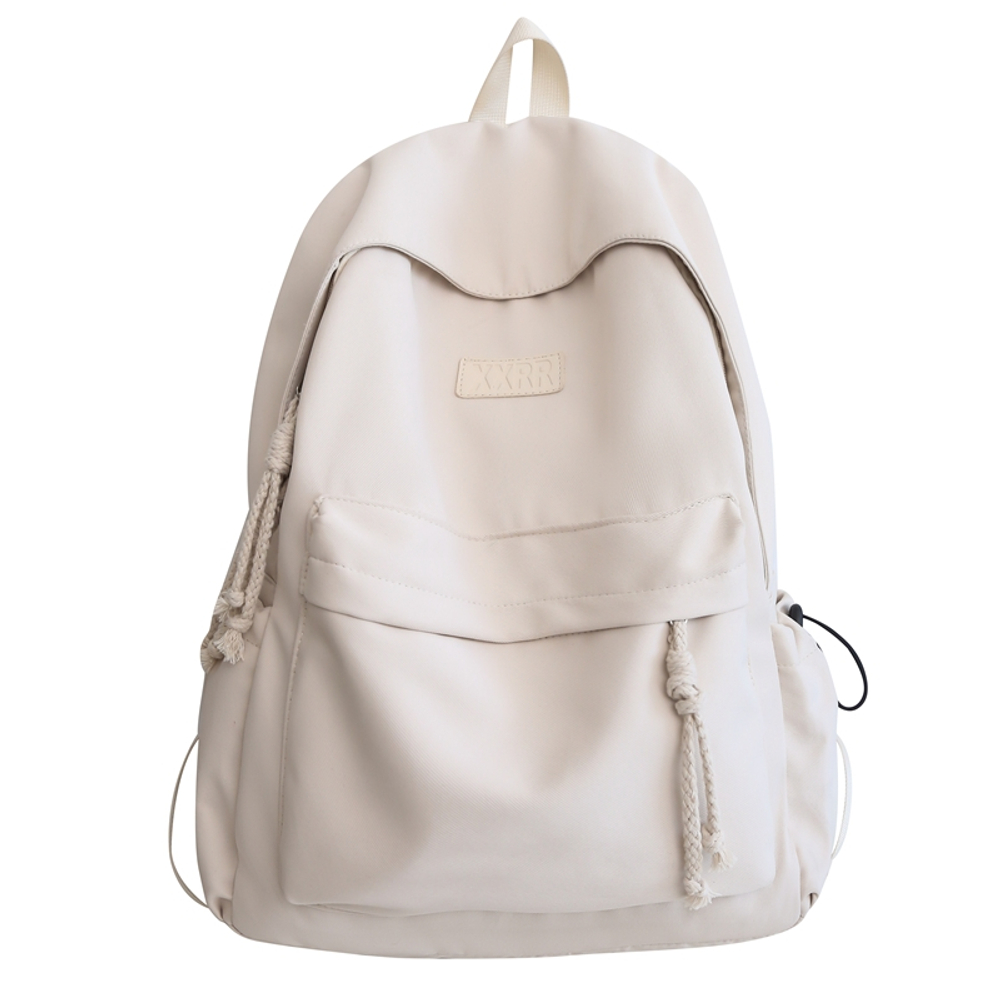 DELIXIONG Nylon Backpack Regular Unisex Black/White/Blue/Brown