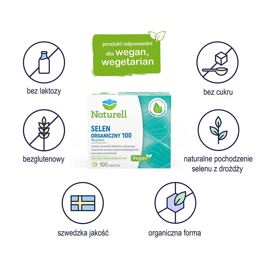 Naturell Organic Selenium 100 мг - 100 таблеток