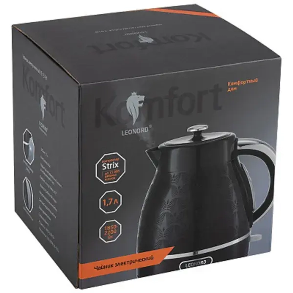 Чайник электрический 1,7л «Leonord» черный LE-1518