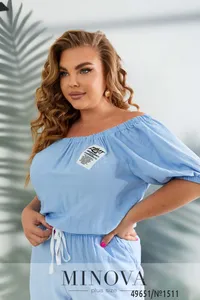 Комбинезон 1511-голубой Minova