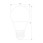 Светодиодная лампа Classic LED D 7W 6500K E27 А60 BLE2767