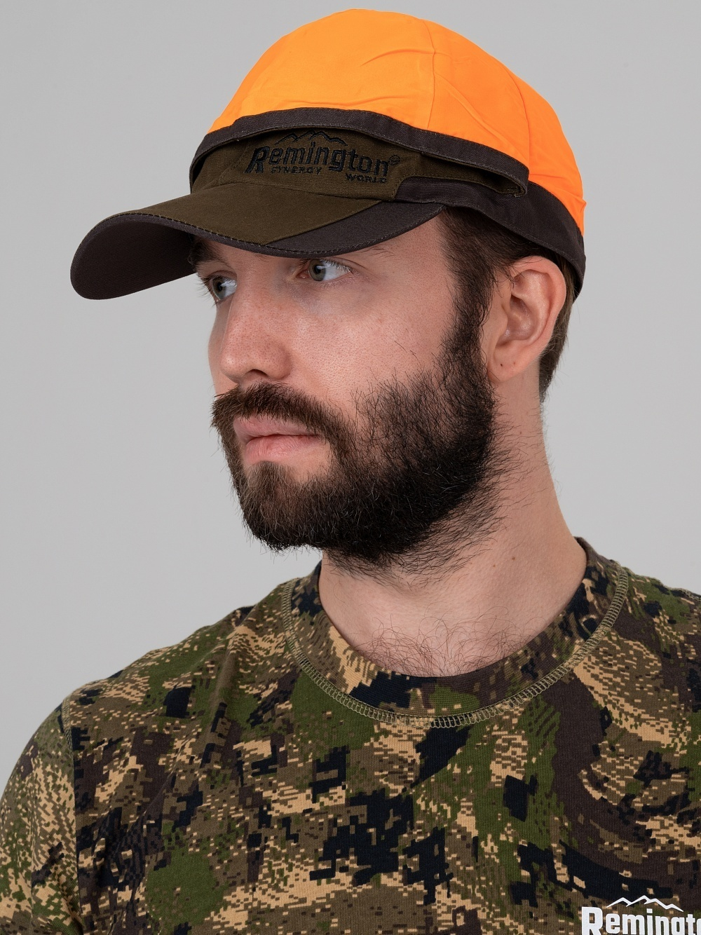 Кепка двусторонняя Remington Signal green/orange
