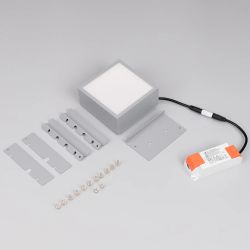 Светильник DL-GRIGLIATO-S90x90-12W Day4000 (GR, 90 deg, 230) (Arlight, IP40 Металл, 5 лет) 047678