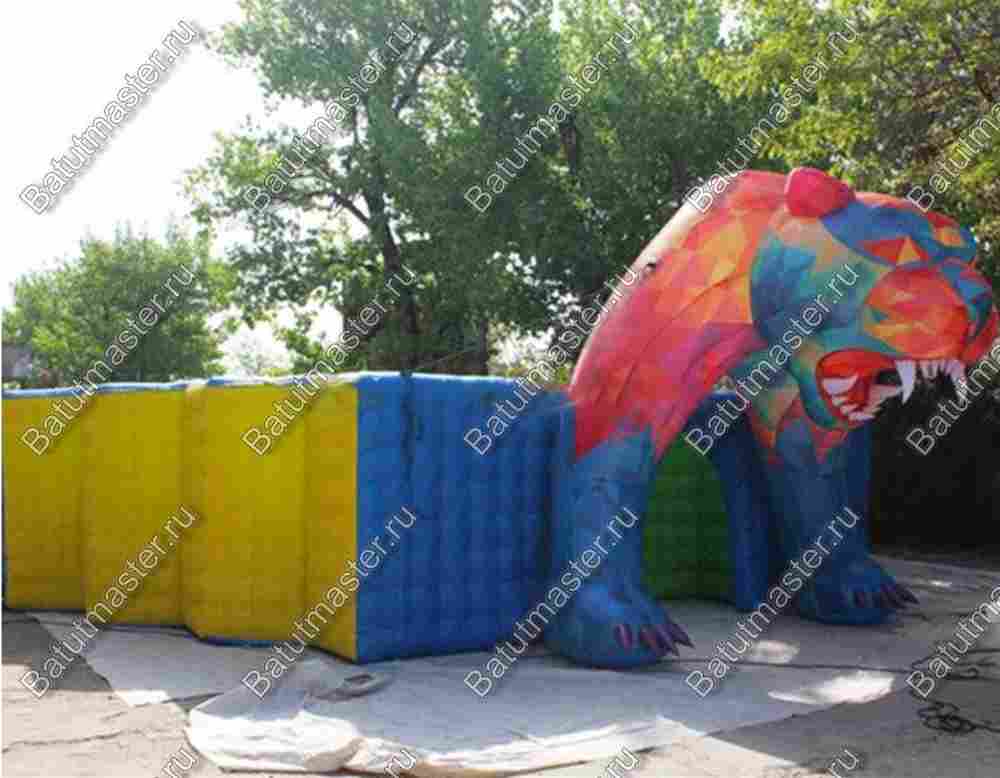 Надувной лабиринт "Пума", 8*8*3,6 м