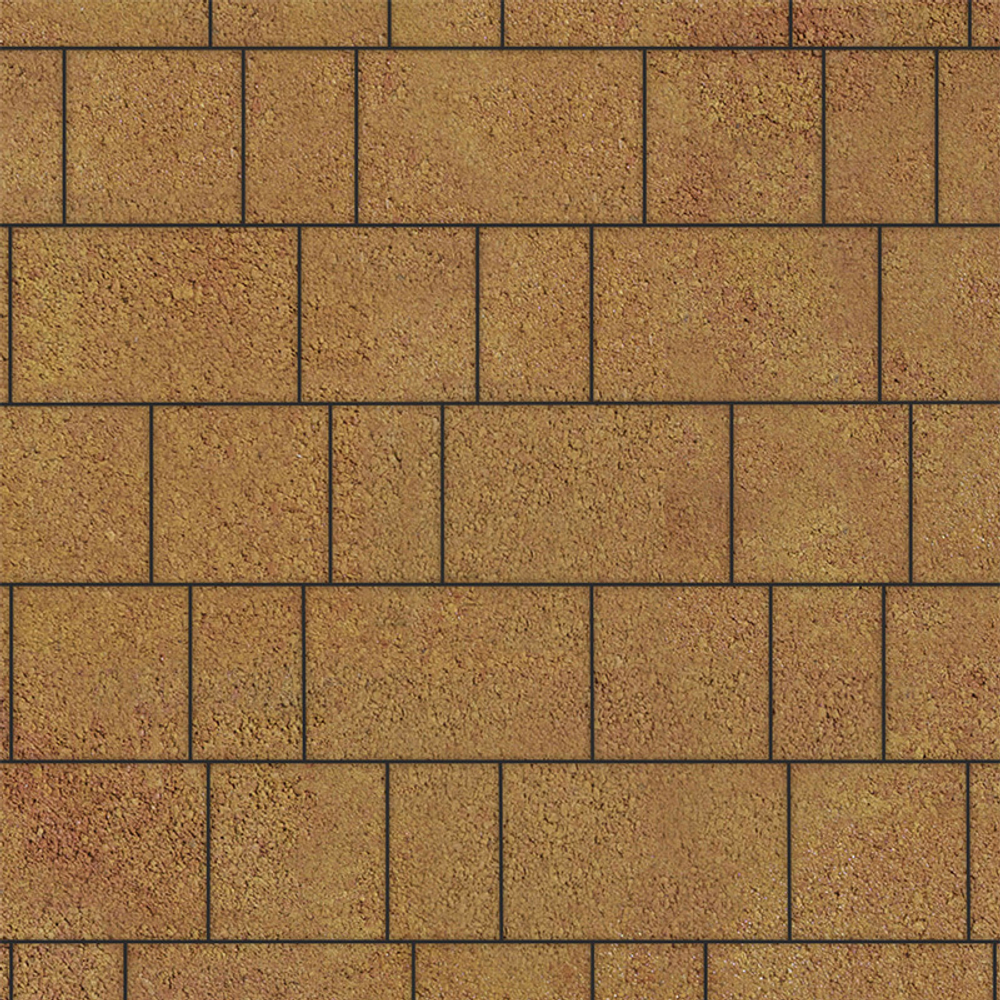 Тротуарная плитка СТАРЫЙ ГОРОД - Листопад гладкий Сахара, комплект из 3 видов плит