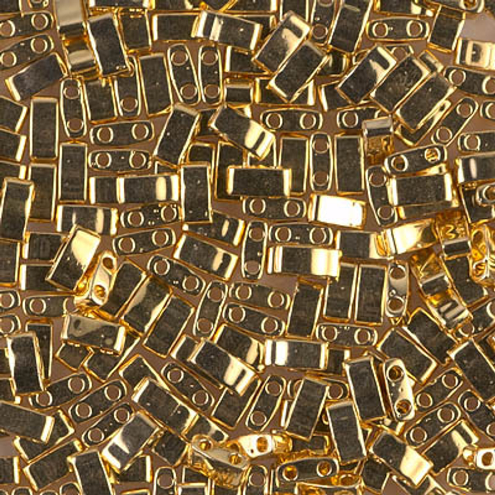 Miyuki Half Tila Beads 24KT Gold Plated HTL0191