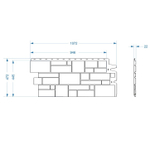 Панель фасадная Docke Burg Цвет шерсти 946х445 мм