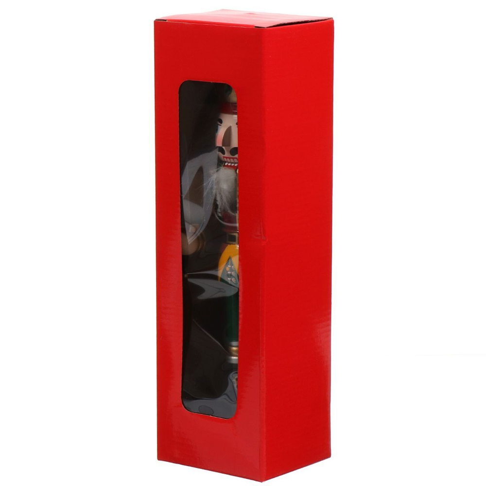 Фигурка декоративная дерево, Щелкунчик 3, 30 см, на подставке, AI-0807018