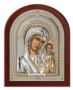 Серебряная икона Богоматери Казанской (эксклюзивная рамка)