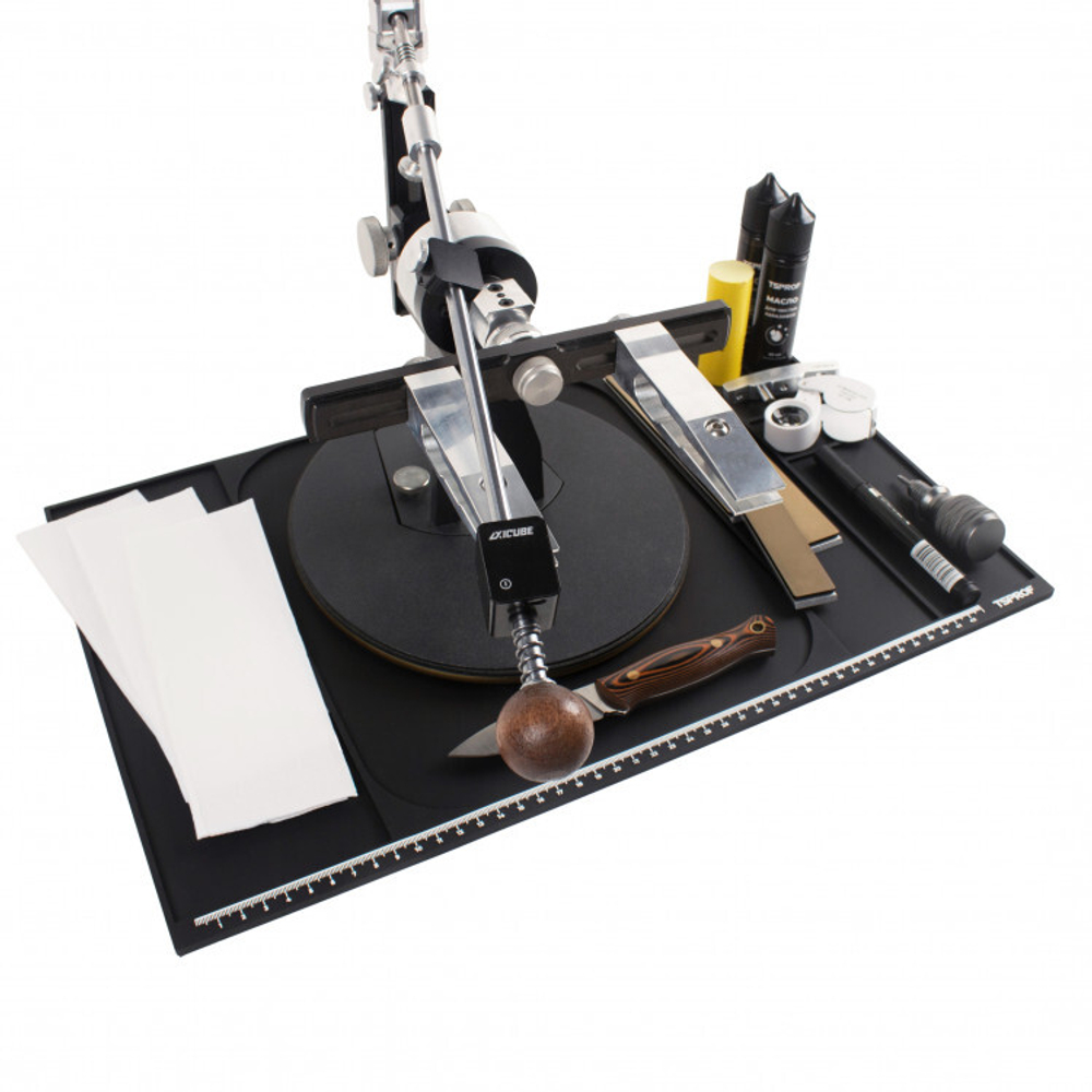 Коврик TSPROF XL для сборки, разборки, заточки ножей (графит)