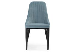 Стул на металлокаркасе Kora light blue / black