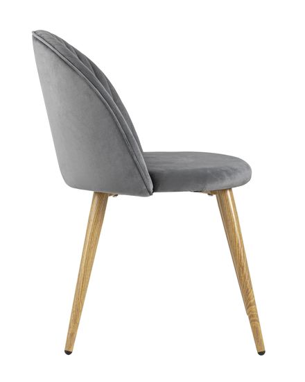 Стул Лион Страйпс велюр серый 4 шт
