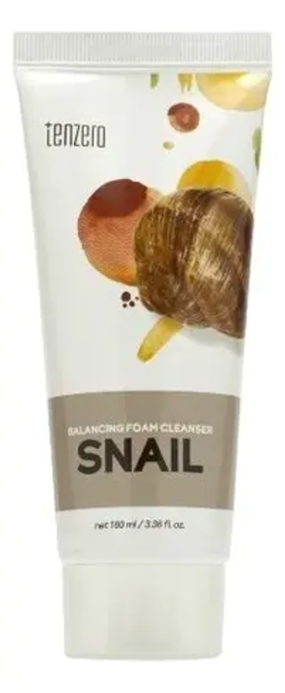 TENZERO BALANCING FOAM CLEANSER - SNAIL Пенка для умывания с муцином улитки 180мл