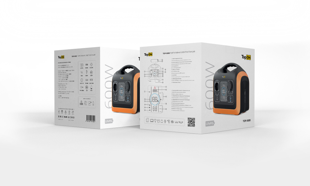 Портативная электростанция TopON TOP-X600, 600 Вт