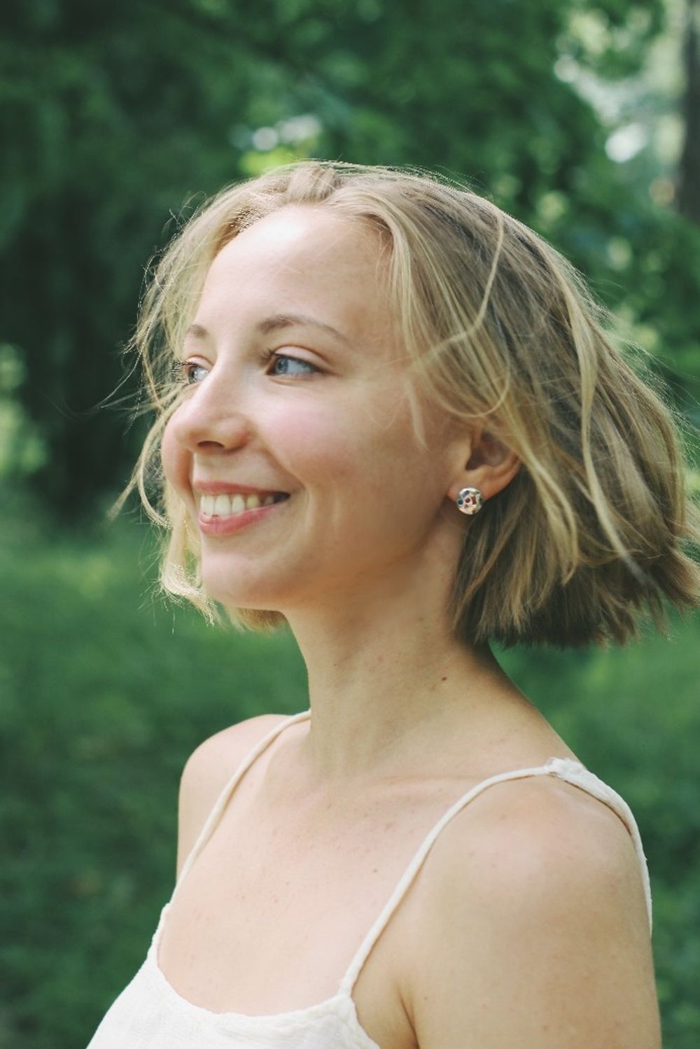 Серьги вплавленные марципан